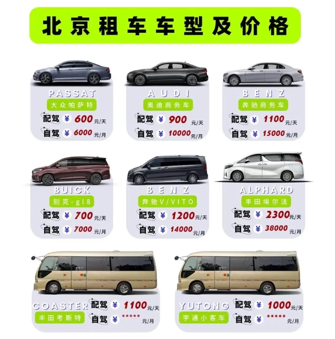北京包車帶司機有哪些平臺 ？